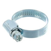 Хомут червячный 16-27 12 мм W1 оцинкованная сталь