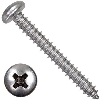 Саморез с полукруглой головкой 4,2х80 DIN 7981 ISO 7049 нержавеющая сталь А2